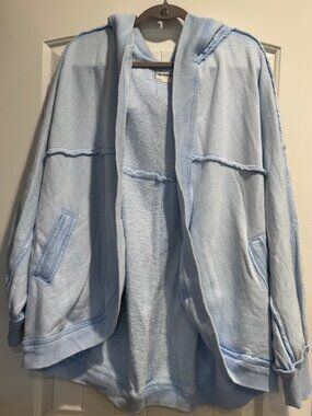 NWOT Free People Forever Yours Cardi LIGHT BLUE, NOT GRAY!!! size- MEDIUM